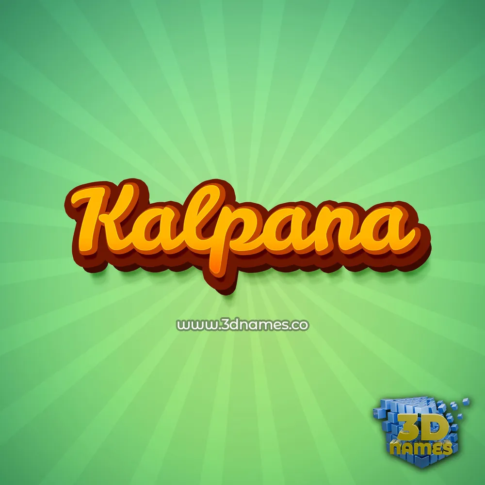 kalpana in Green Rays style - 3D name wallpaper