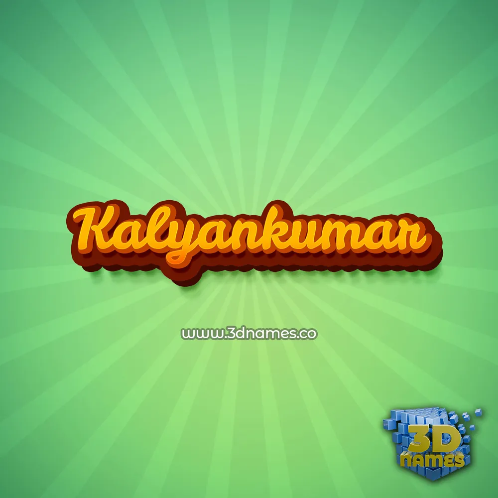 kalyankumar in Green Rays style - 3D name wallpaper