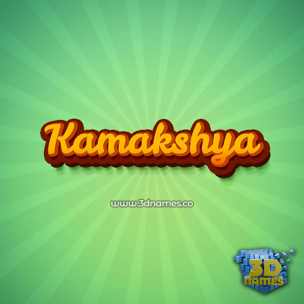 kamakshya in Green Rays style - 3D name wallpaper