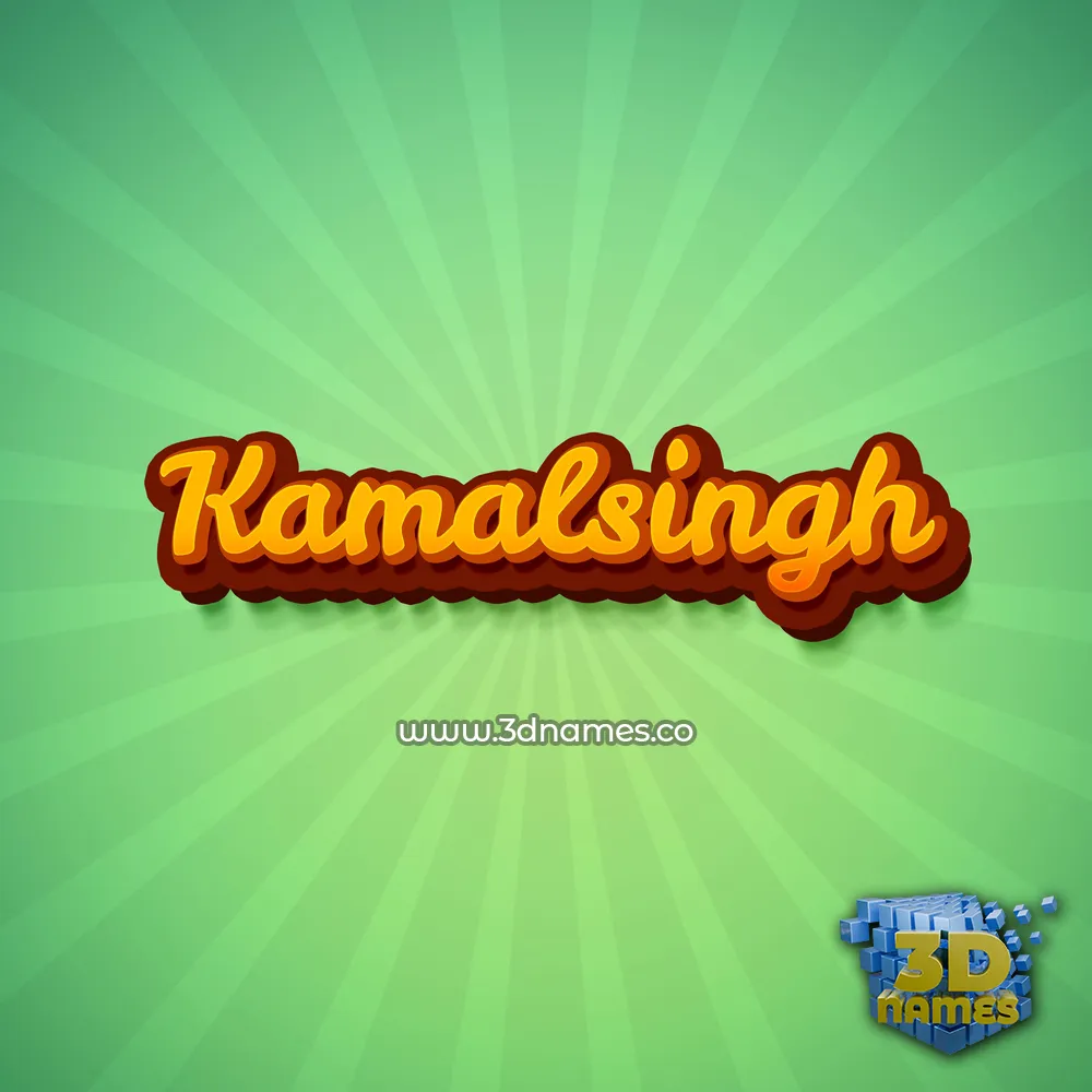 kamalsingh in Green Rays style - 3D name wallpaper