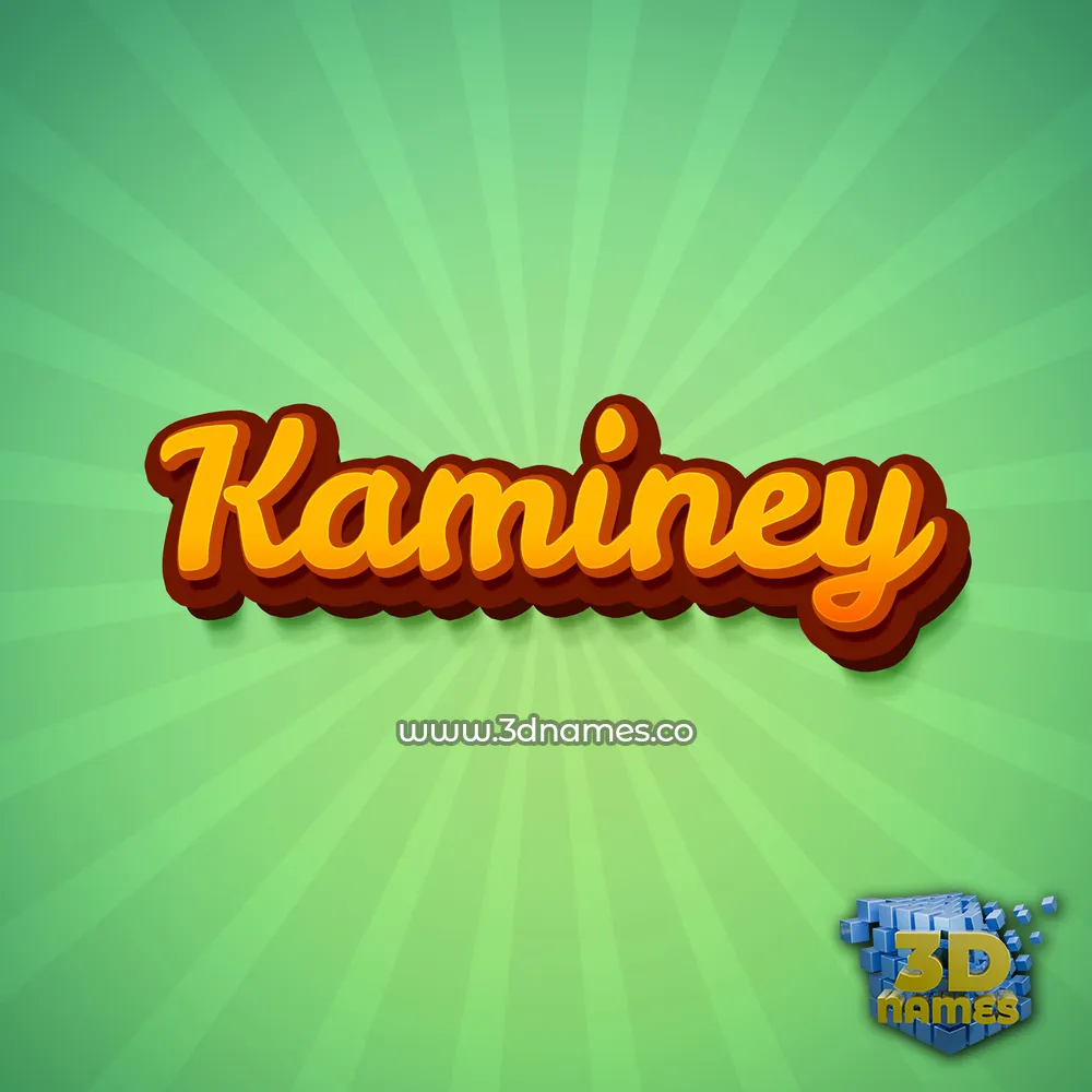 kaminey in Green Rays style - 3D name wallpaper