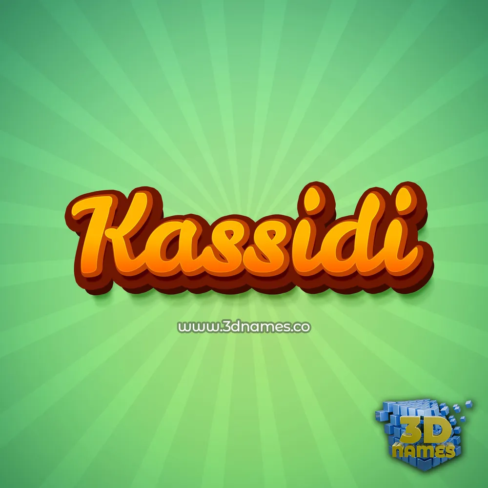 kassidi in Green Rays style - 3D name wallpaper