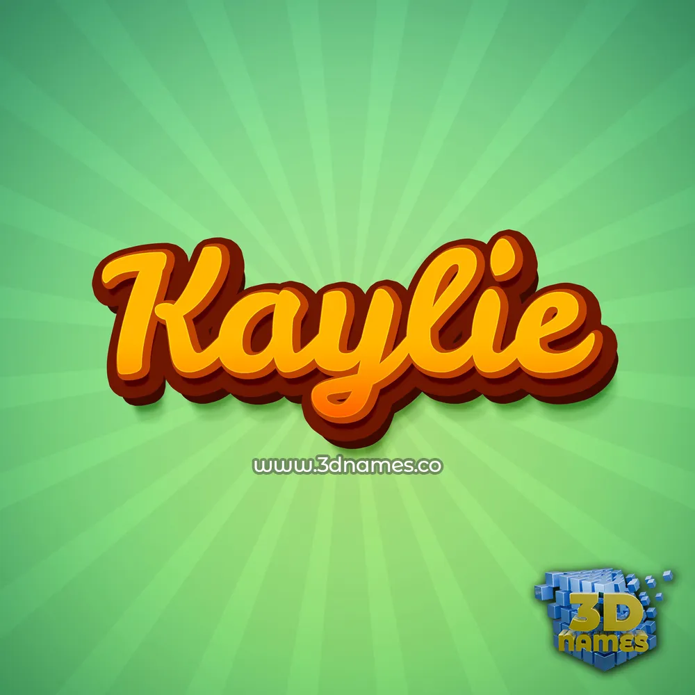 kaylie in Green Rays style - 3D name wallpaper