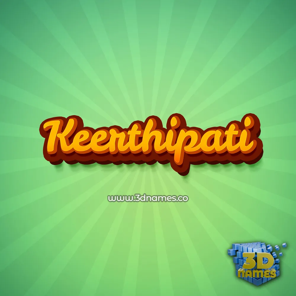 keerthipati in Green Rays style - 3D name wallpaper