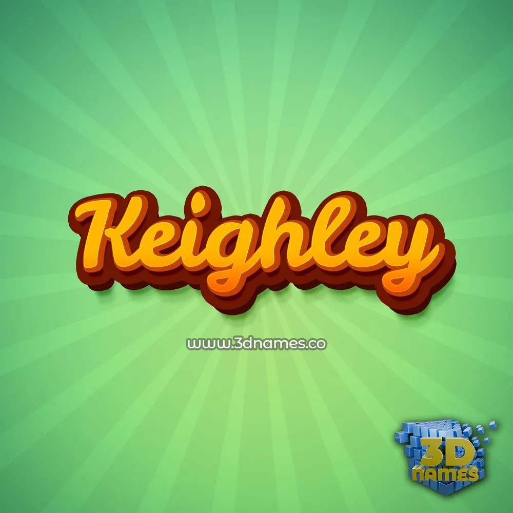 keighley in Green Rays style - 3D name wallpaper
