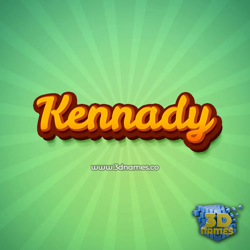 kennady in Green Rays style - 3D name wallpaper
