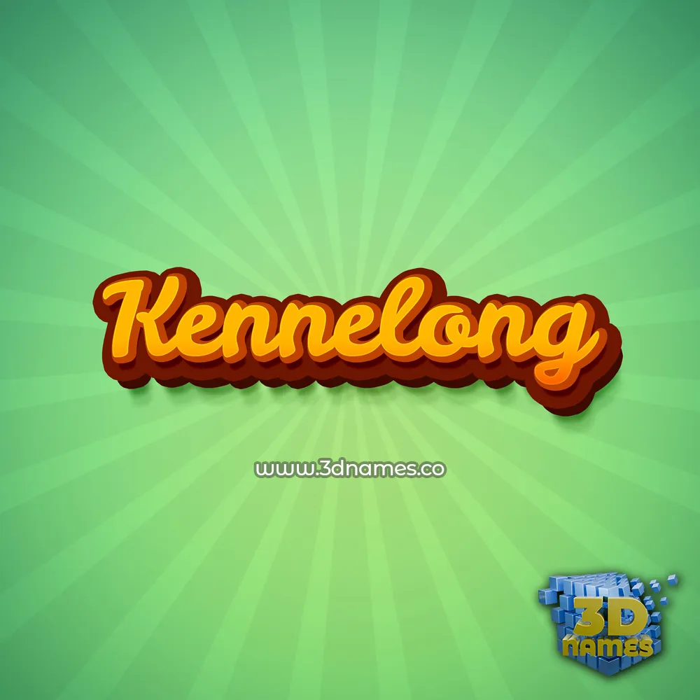 kennelong in Green Rays style - 3D name wallpaper