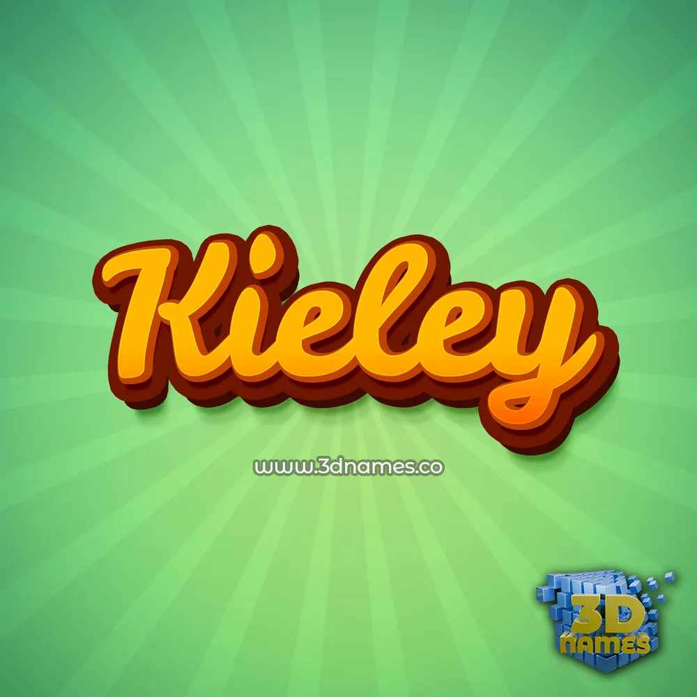kieley in Green Rays style - 3D name wallpaper
