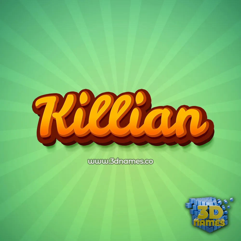 killian in Green Rays style - 3D name wallpaper