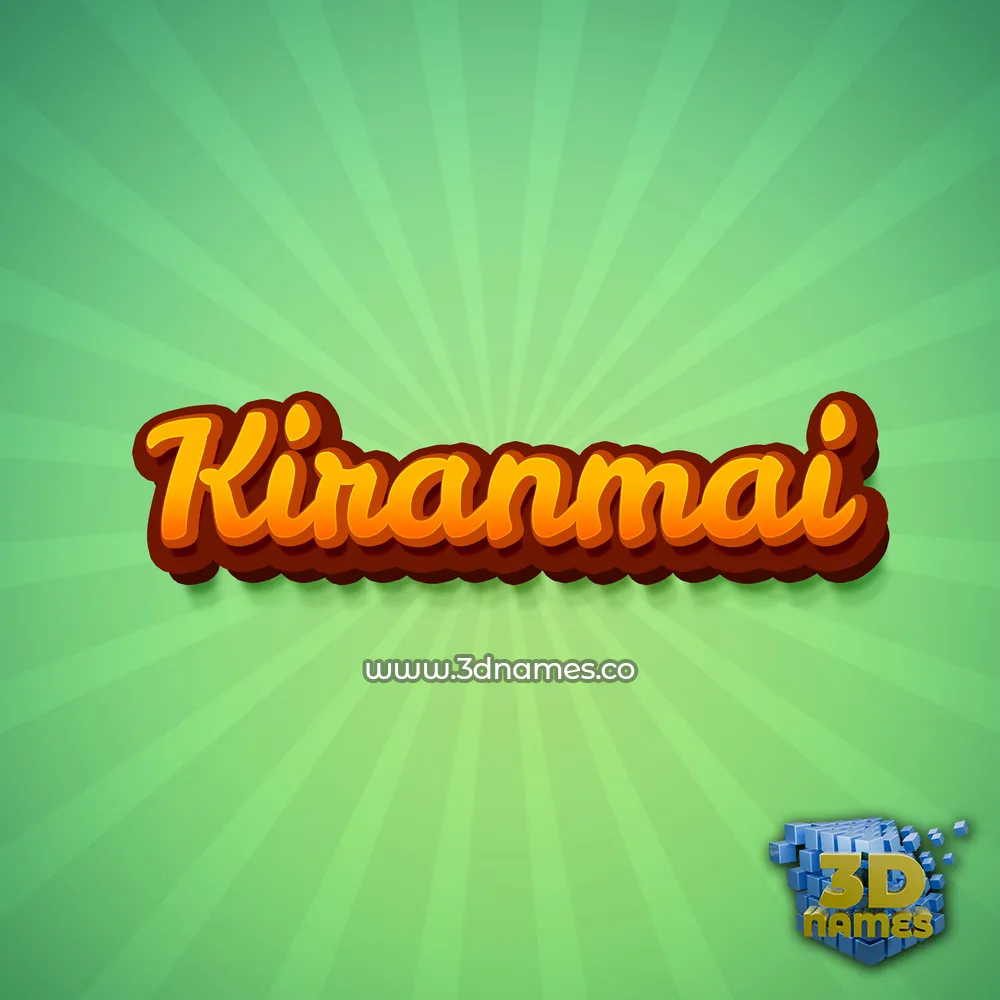kiranmai in Green Rays style - 3D name wallpaper