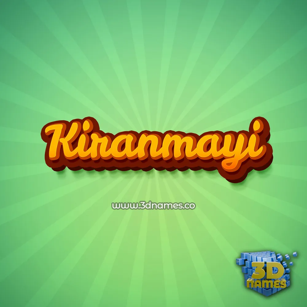 kiranmayi in Green Rays style - 3D name wallpaper