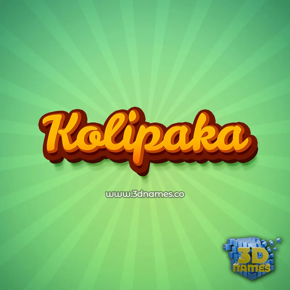 kolipaka in Green Rays style - 3D name wallpaper
