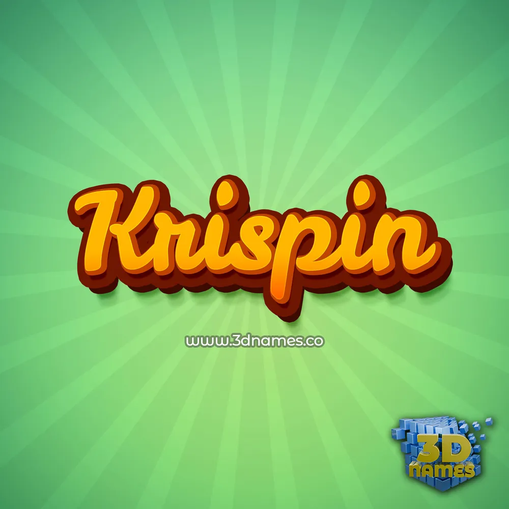 krispin in Green Rays style - 3D name wallpaper