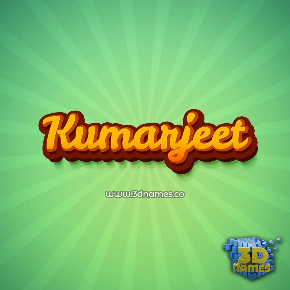 kumarjeet in Green Rays style - 3D name wallpaper