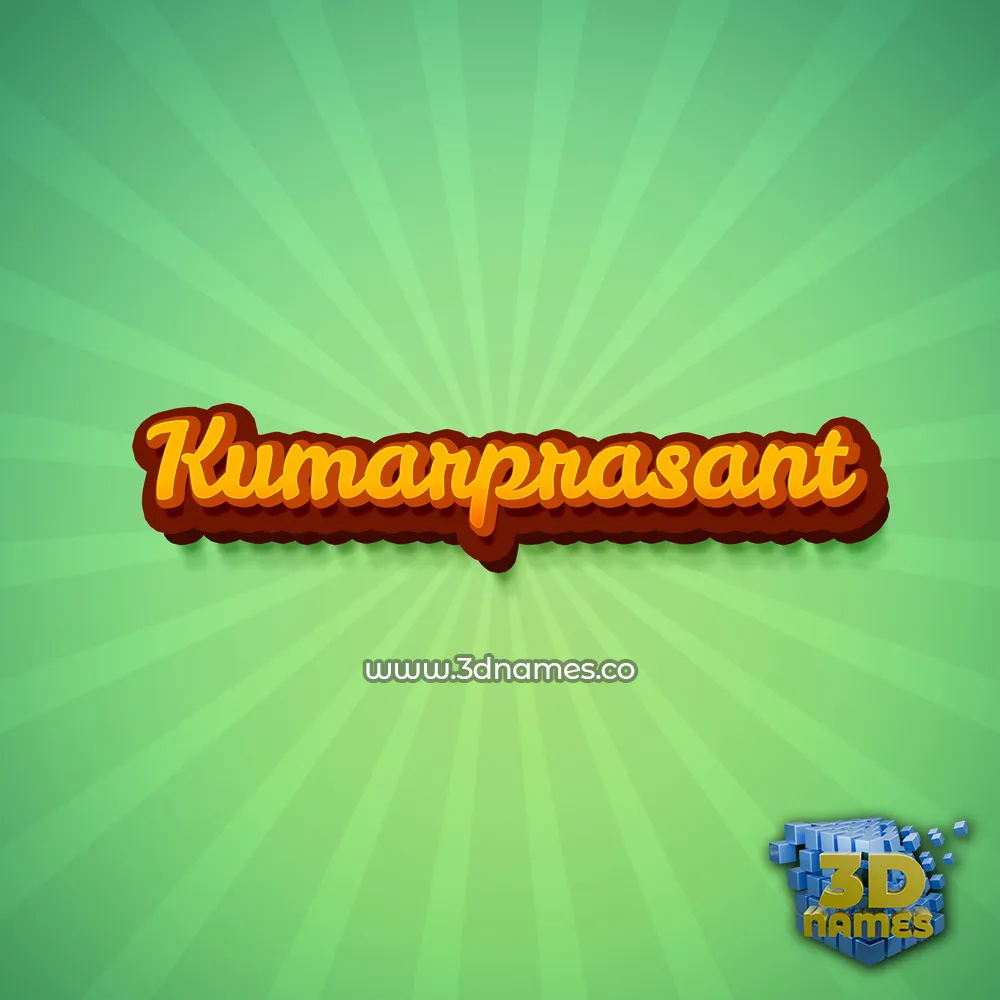 kumarprasant in Green Rays style - 3D name wallpaper
