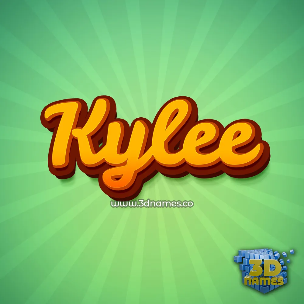 kylee in Green Rays style - 3D name wallpaper