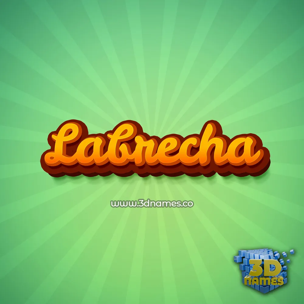 labrecha in Green Rays style - 3D name wallpaper