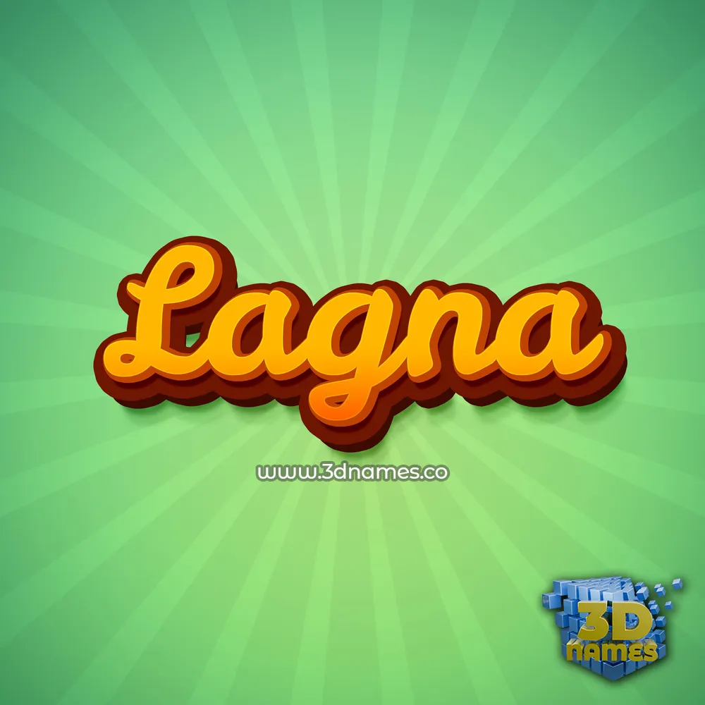 lagna in Green Rays style - 3D name wallpaper