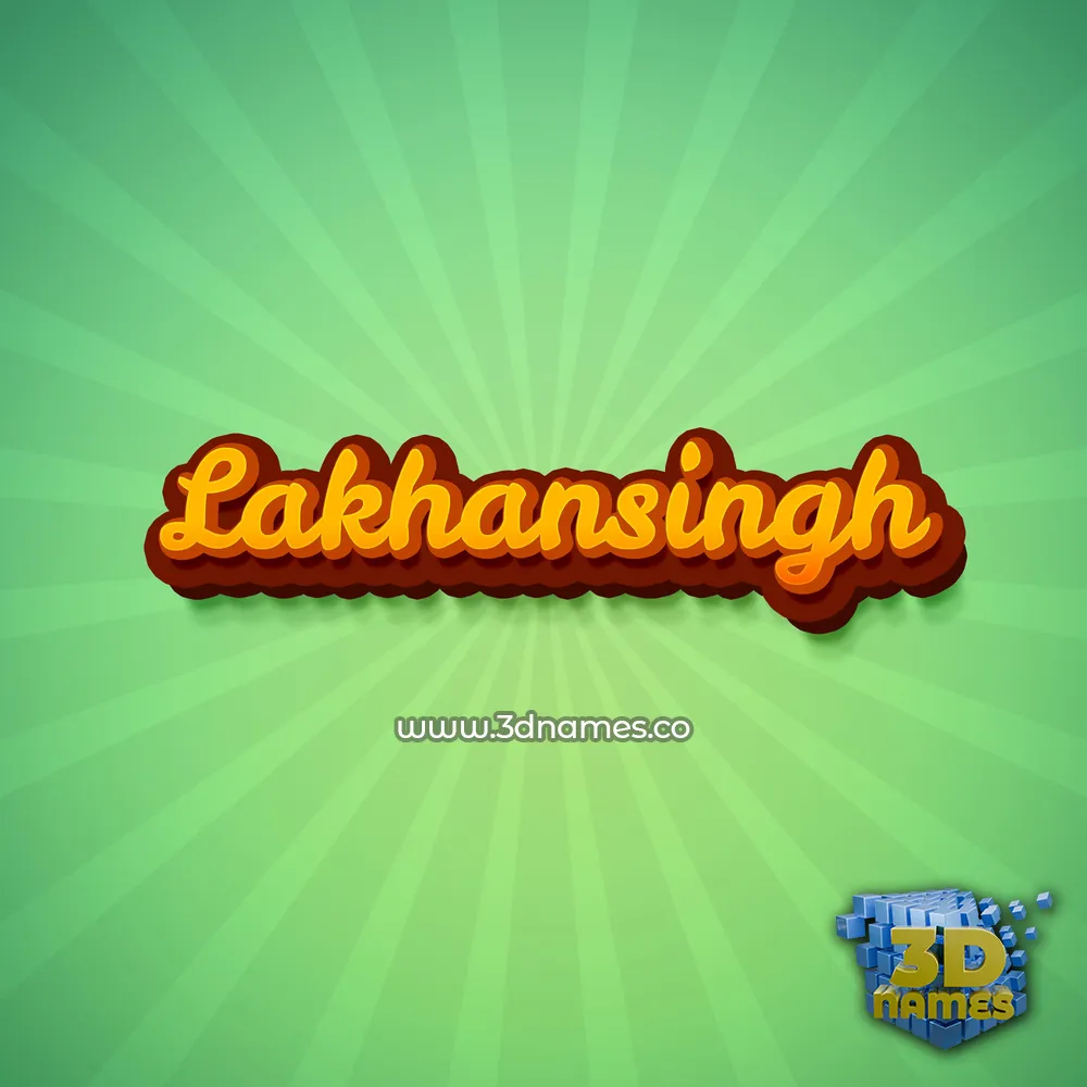 lakhansingh in Green Rays style - 3D name wallpaper