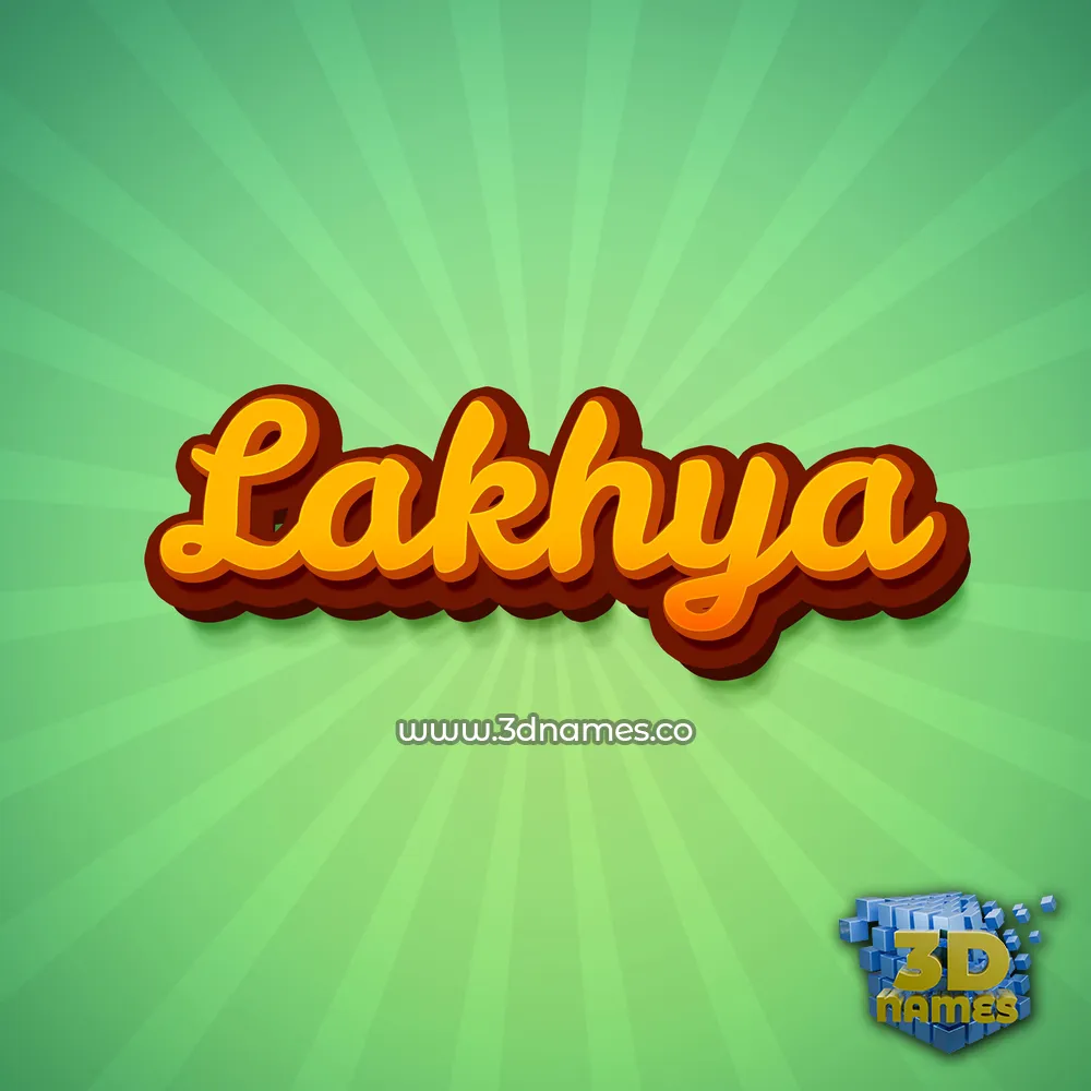 lakhya in Green Rays style - 3D name wallpaper