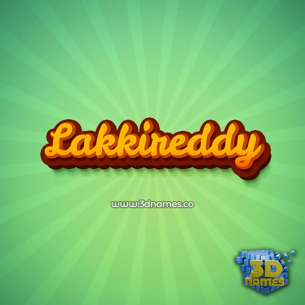 lakkireddy in Green Rays style - 3D name wallpaper