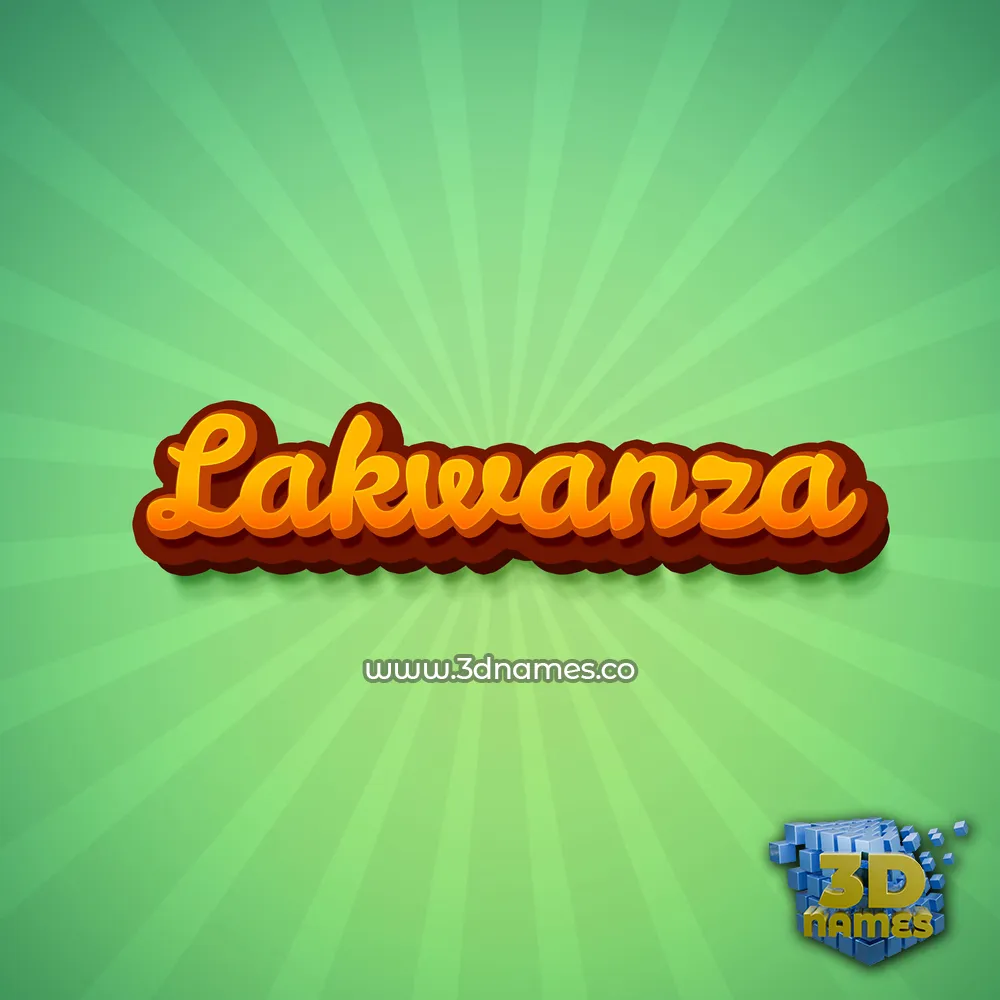 lakwanza in Green Rays style - 3D name wallpaper