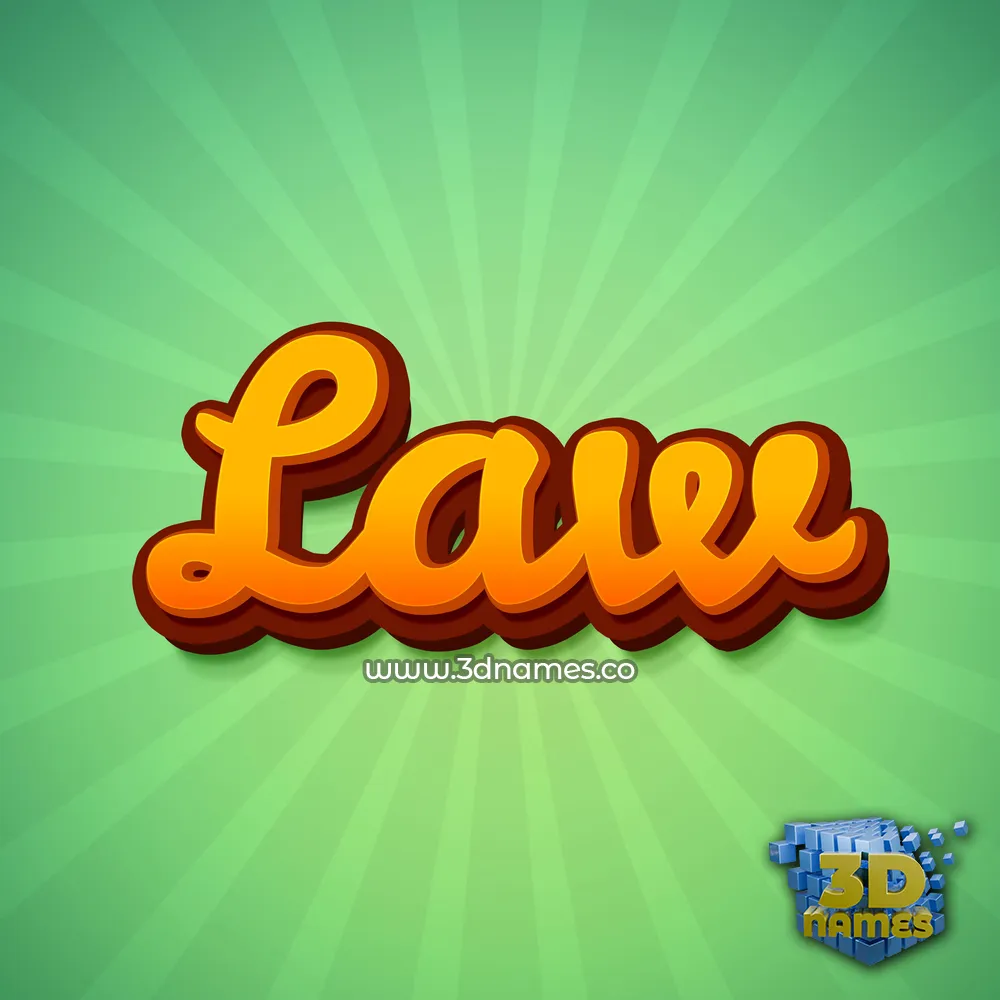 law in Green Rays style - 3D name wallpaper