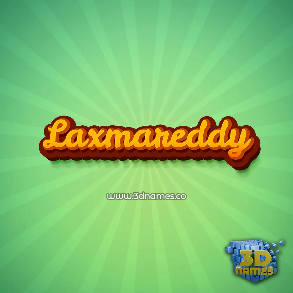 laxmareddy in Green Rays style - 3D name wallpaper