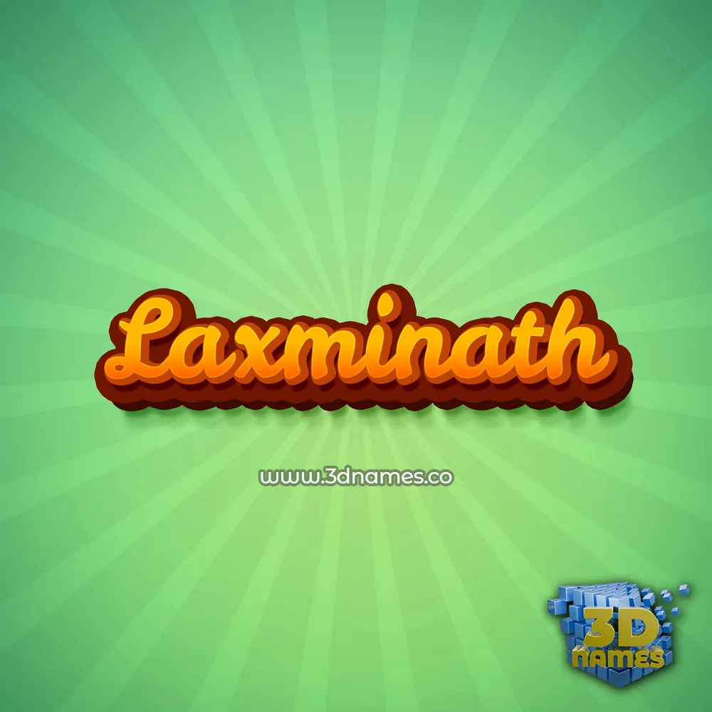 laxminath in Green Rays style - 3D name wallpaper