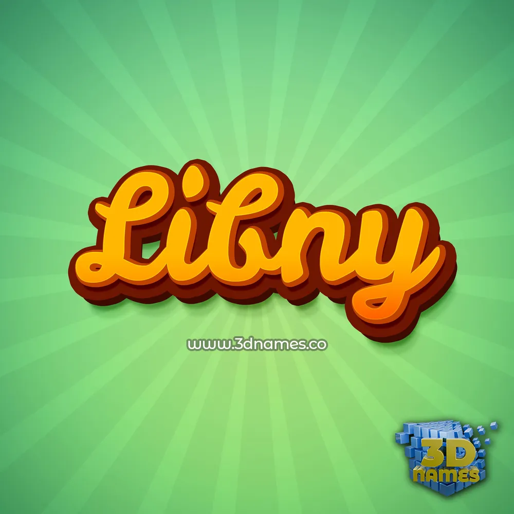 libny in Green Rays style - 3D name wallpaper
