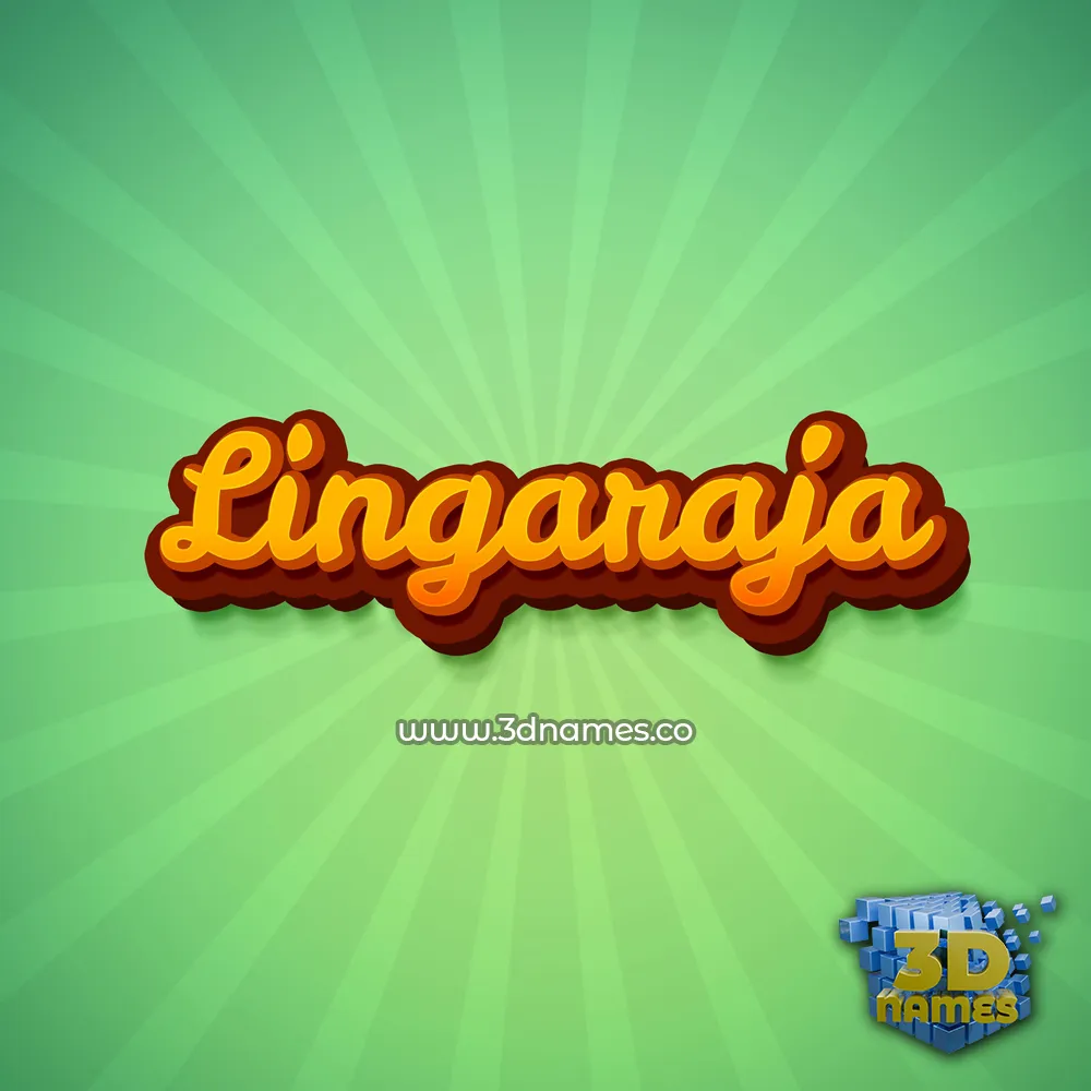 lingaraja in Green Rays style - 3D name wallpaper