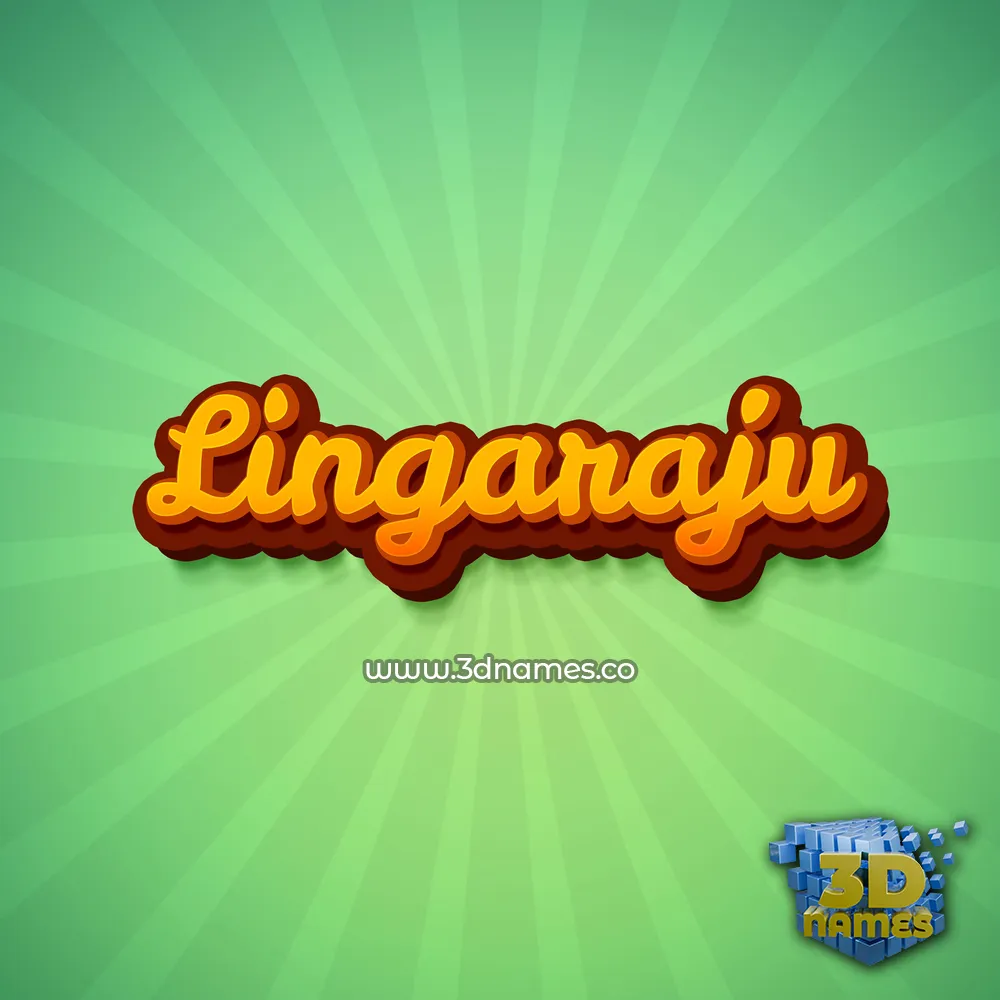 lingaraju in Green Rays style - 3D name wallpaper