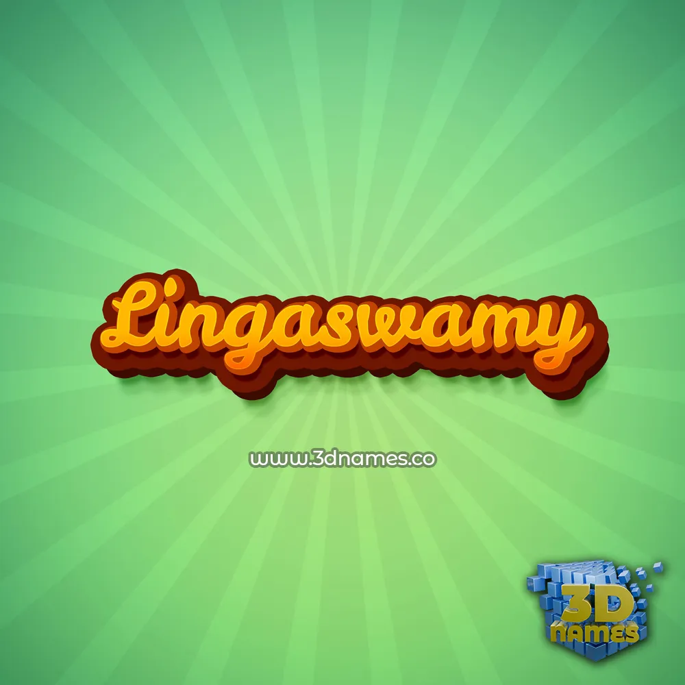 lingaswamy in Green Rays style - 3D name wallpaper