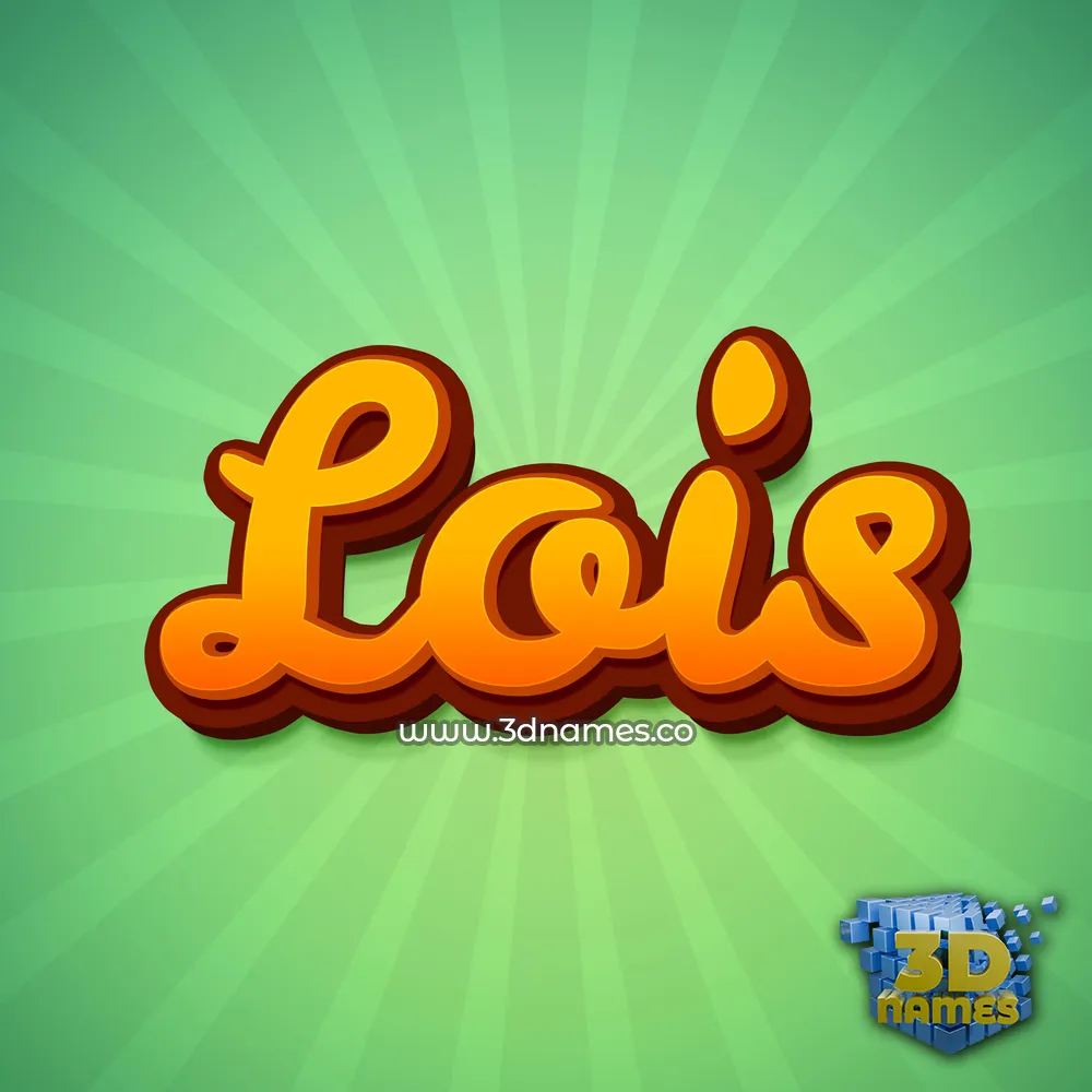 lois in Green Rays style - 3D name wallpaper