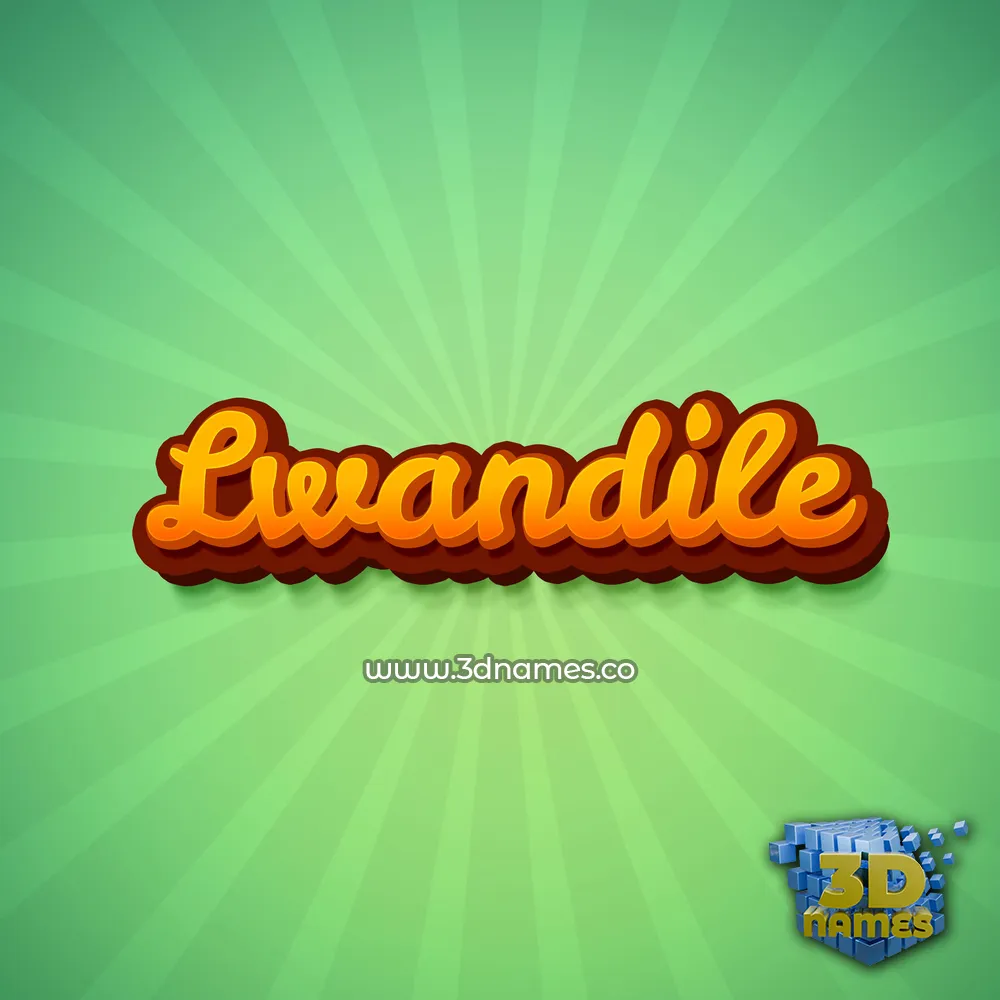 lwandile in Green Rays style - 3D name wallpaper