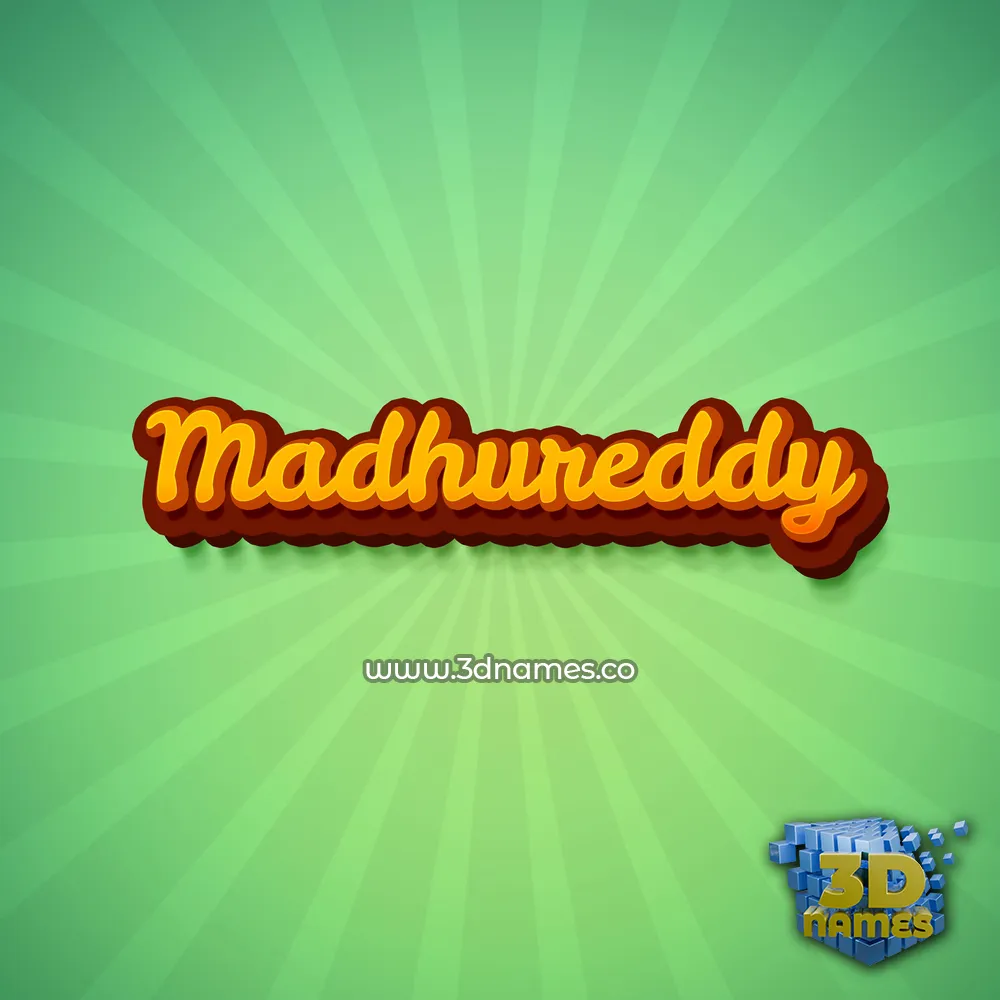 madhureddy in Green Rays style - 3D name wallpaper
