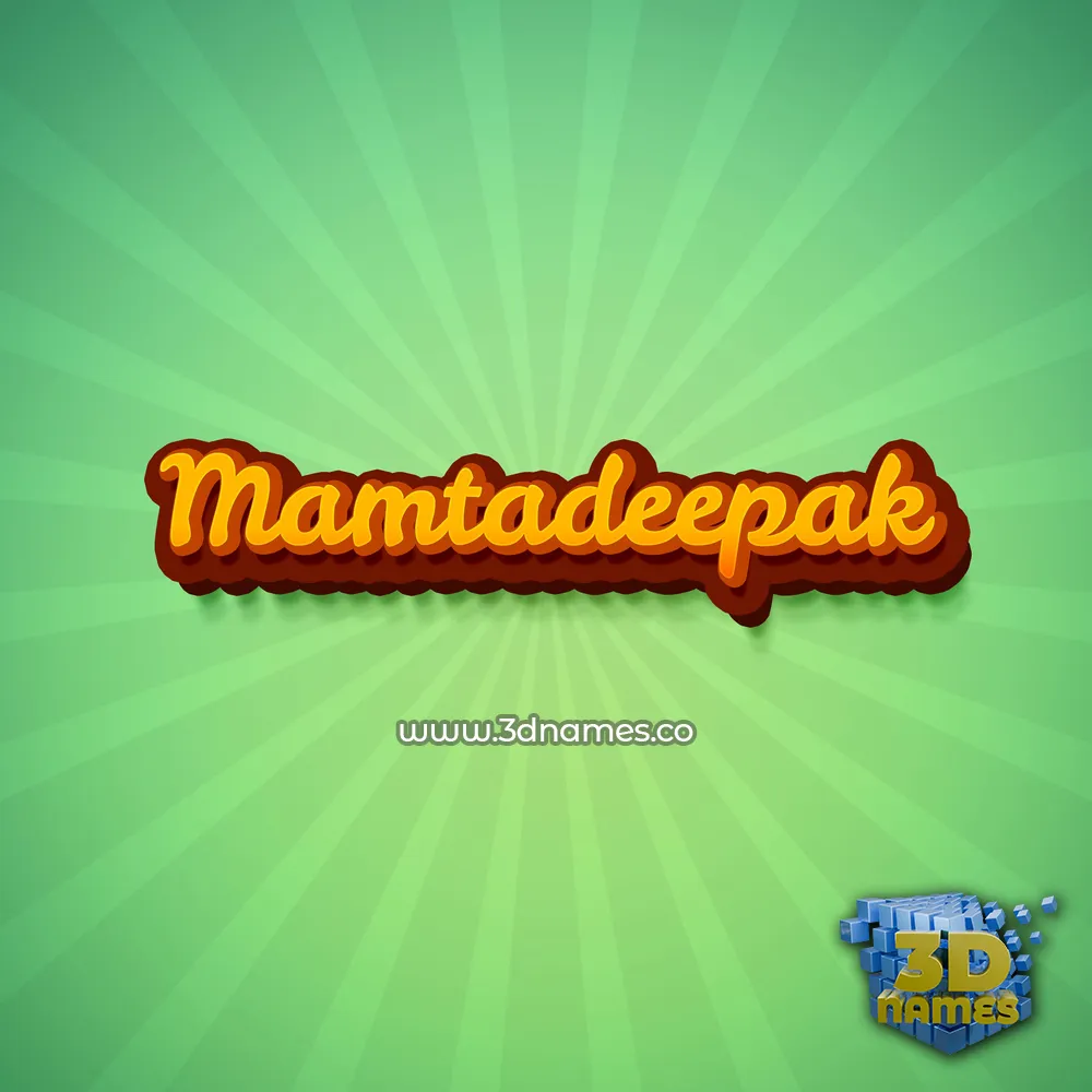 mamtadeepak in Green Rays style - 3D name wallpaper