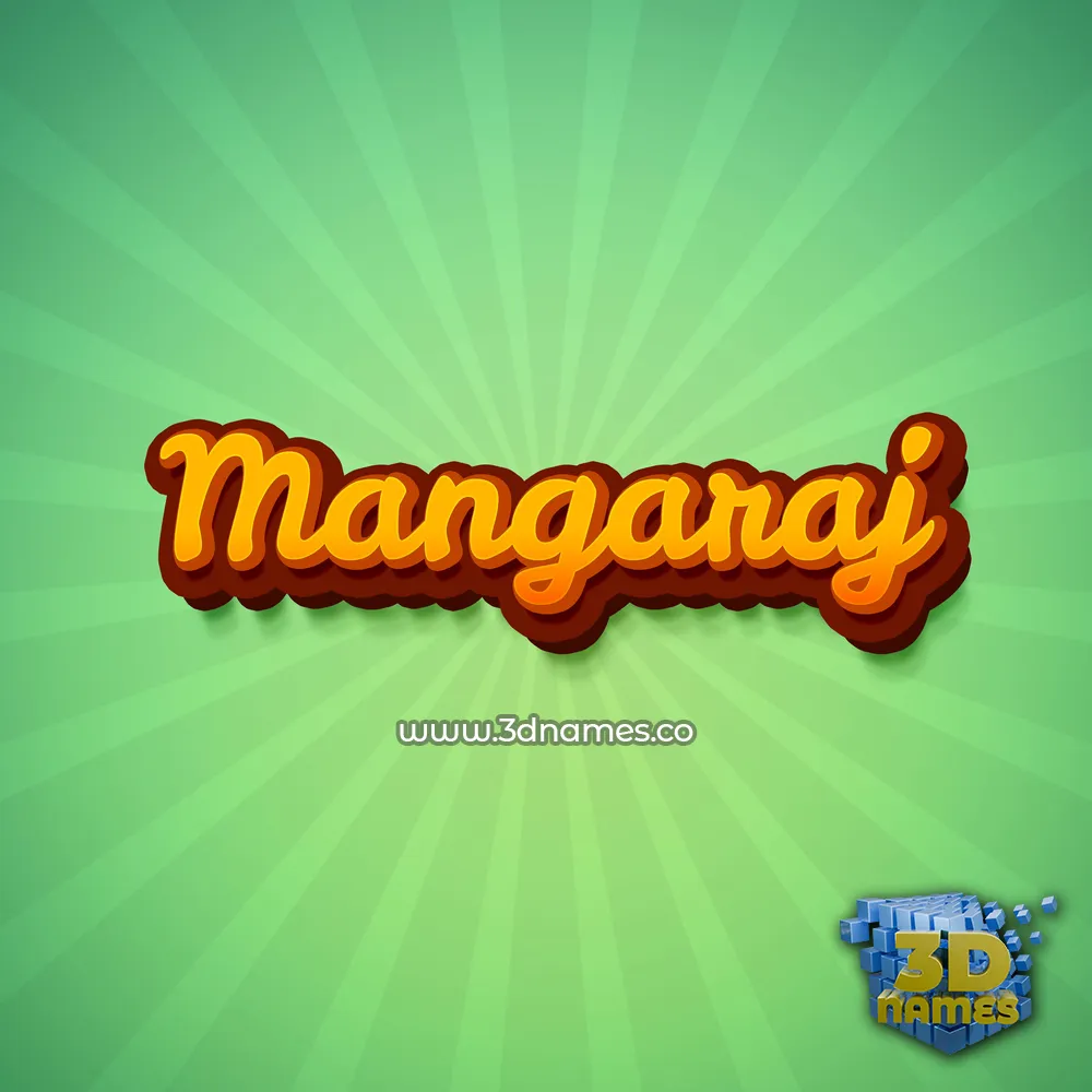 mangaraj in Green Rays style - 3D name wallpaper