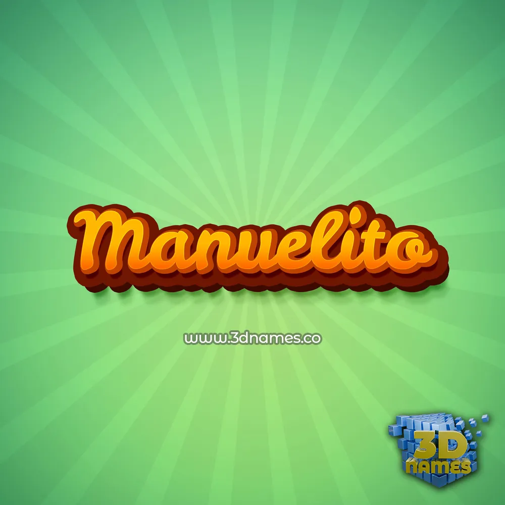 manuelito in Green Rays style - 3D name wallpaper