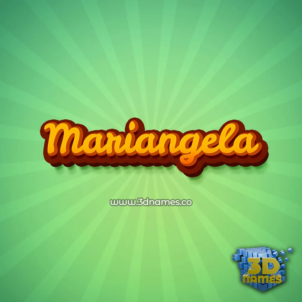 mariangela in Green Rays style - 3D name wallpaper