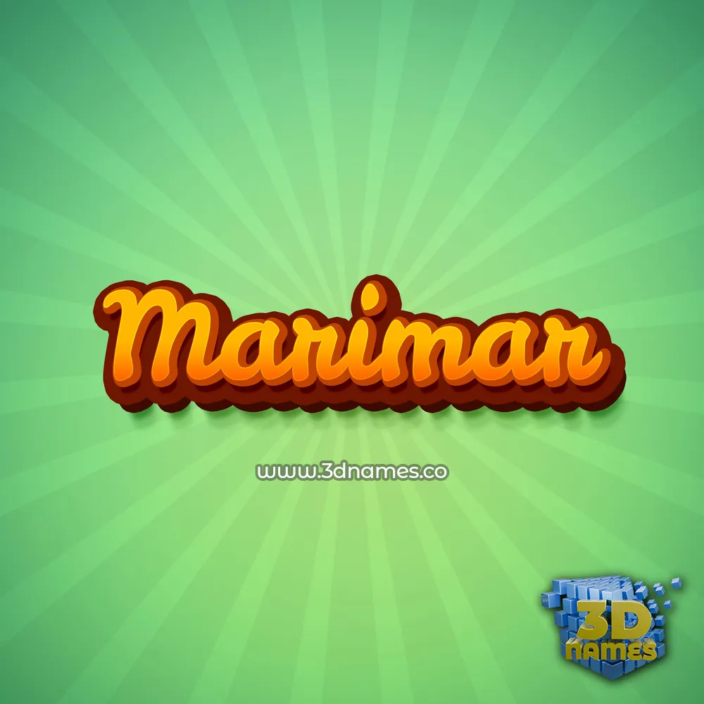 marimar in Green Rays style - 3D name wallpaper