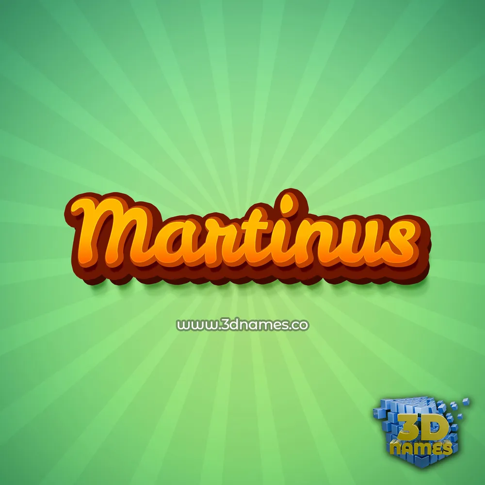 martinus in Green Rays style - 3D name wallpaper