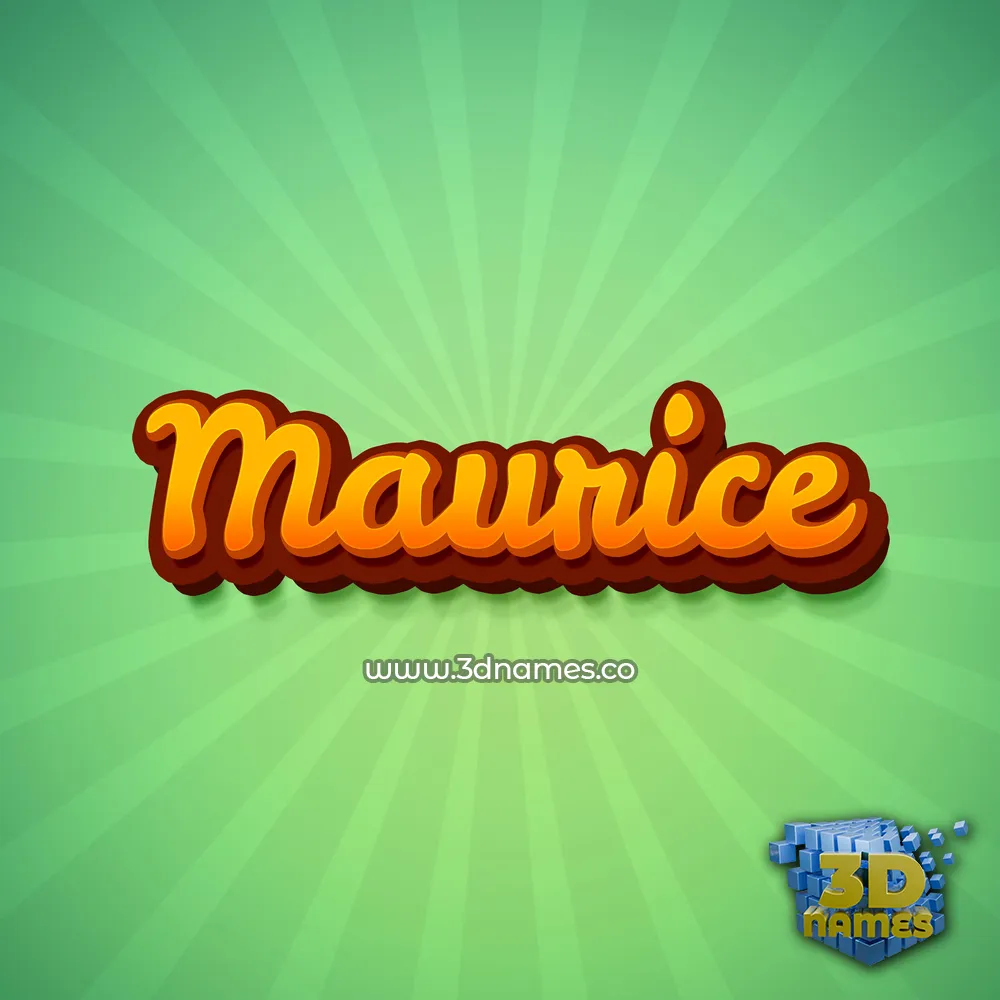 maurice in Green Rays style - 3D name wallpaper