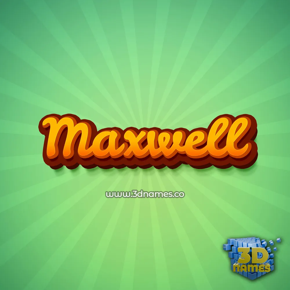 maxwell in Green Rays style - 3D name wallpaper