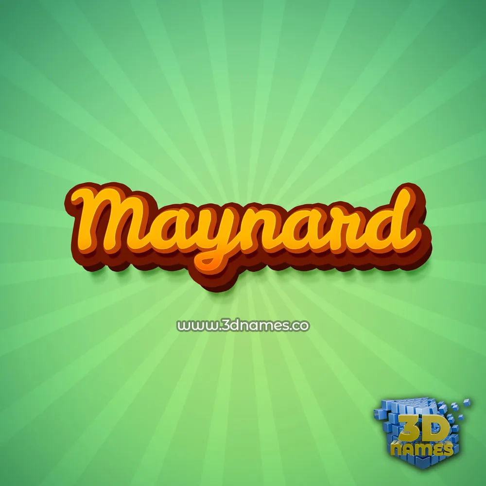 maynard in Green Rays style - 3D name wallpaper