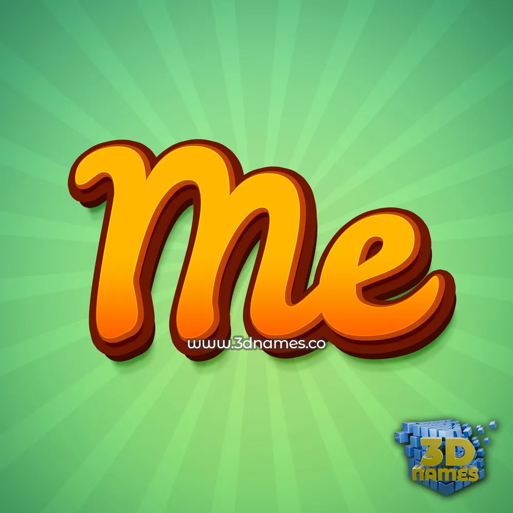 me in Green Rays style - 3D name wallpaper