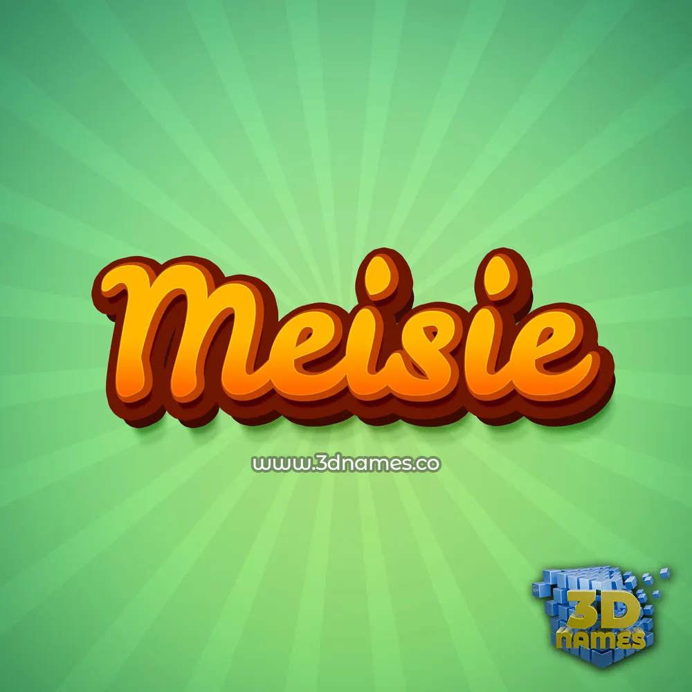 meisie in Green Rays style - 3D name wallpaper