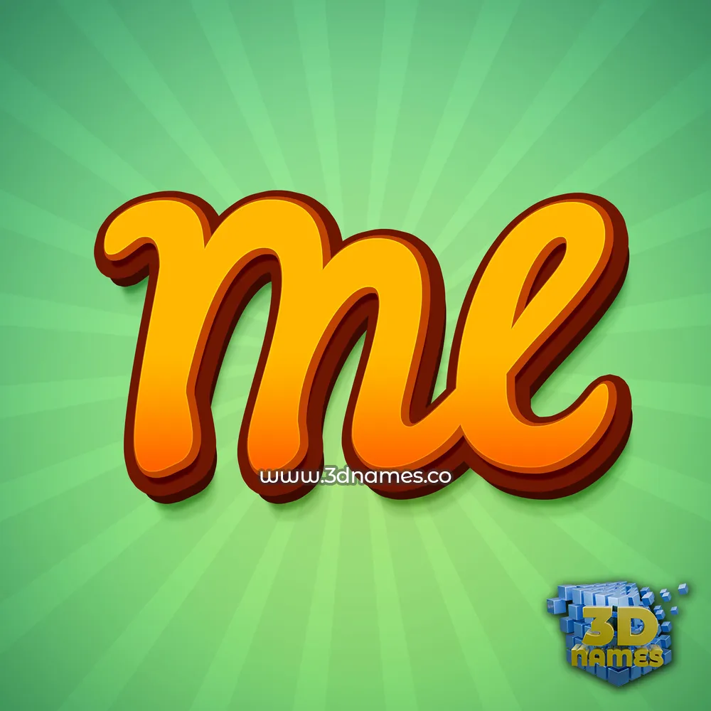 ml in Green Rays style - 3D name wallpaper