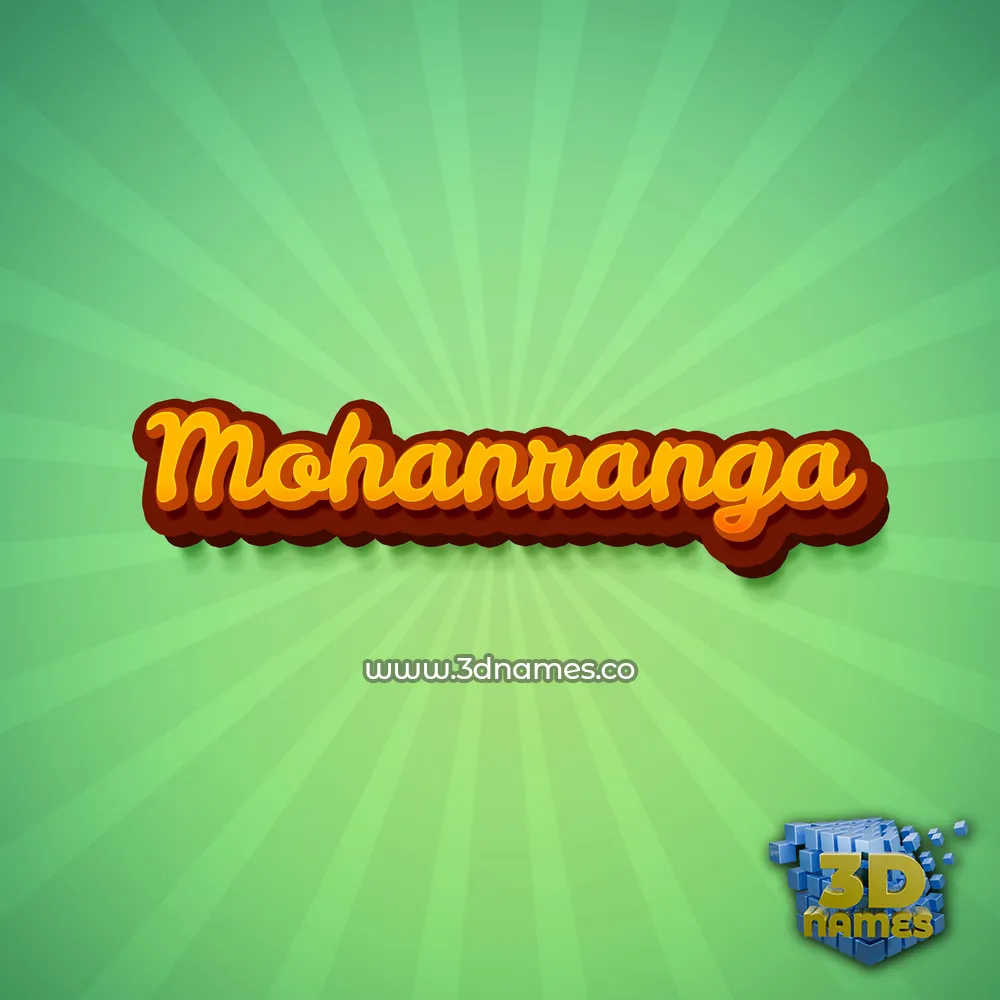 mohanranga in Green Rays style - 3D name wallpaper