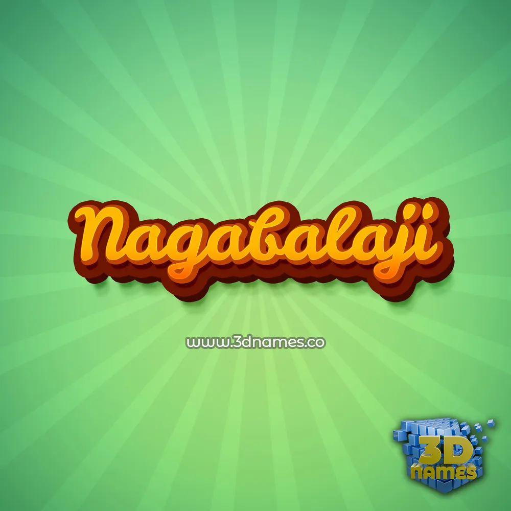 nagabalaji in Green Rays style - 3D name wallpaper